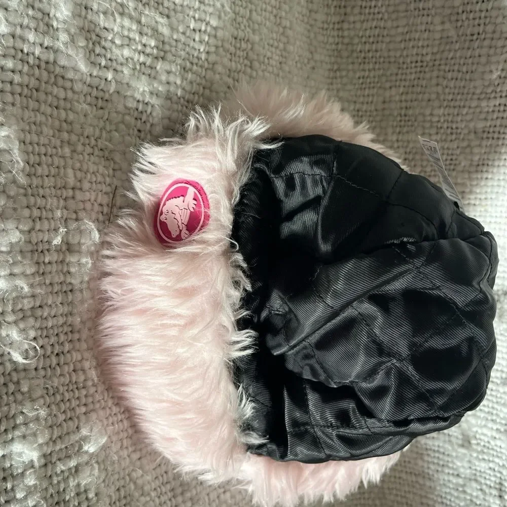 EUC✨crocs ✨OS✨Cozy Pink Furry Kids Hat